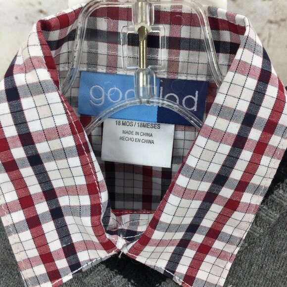 Good Lad Boys Outfit Size 24 M 2T Arglye Sweater Vest Pant Toddler 3 Pc - Picture 5 of 7